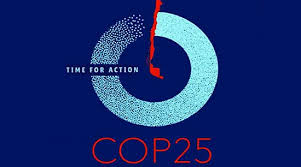 Logo e imagen de la COP 25 de Madrid